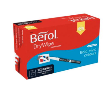 Berol Drywipe Pen Broad Black